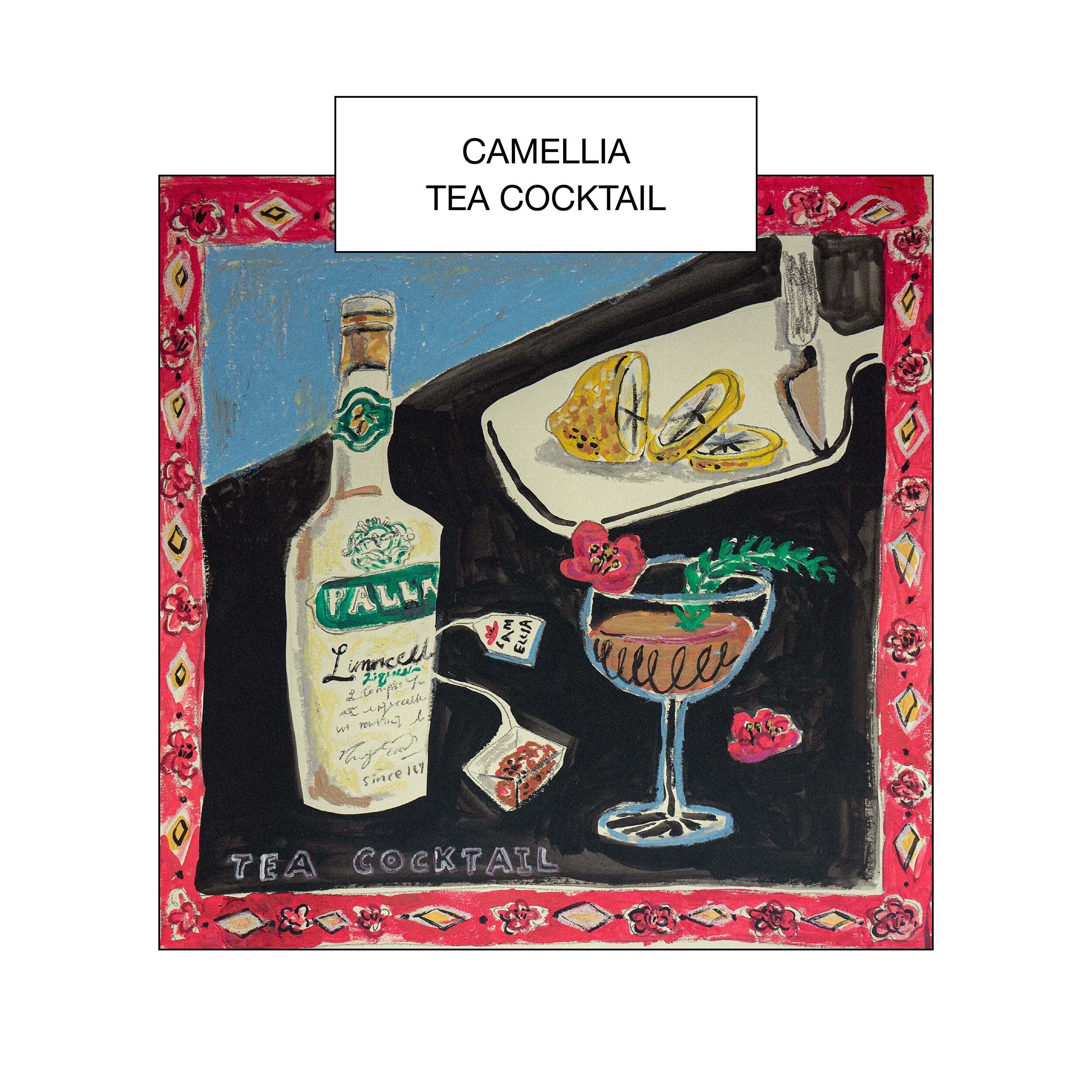 [Poster&Card] Camellia Tea Cocktail