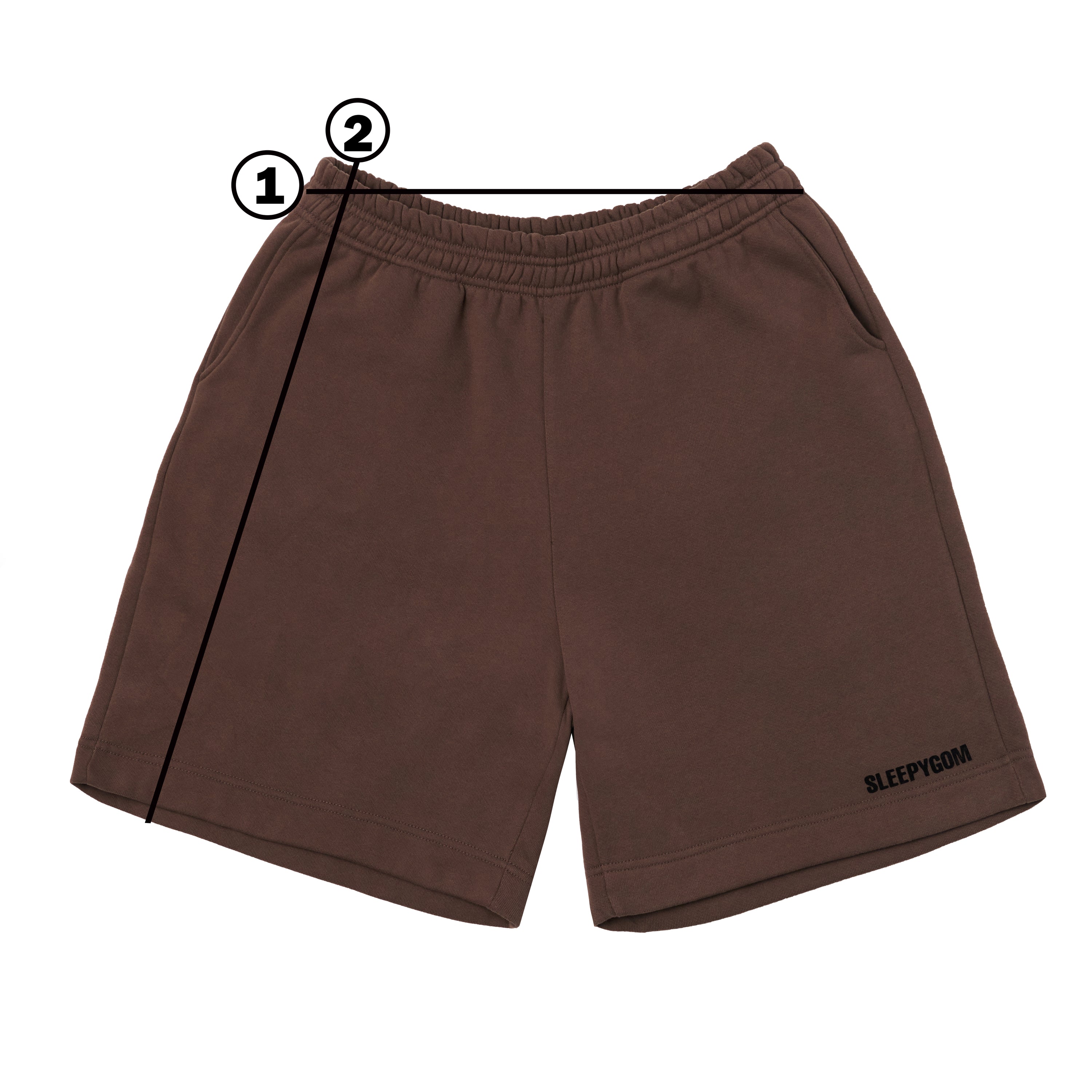 holiday brown quarter zip & half pants