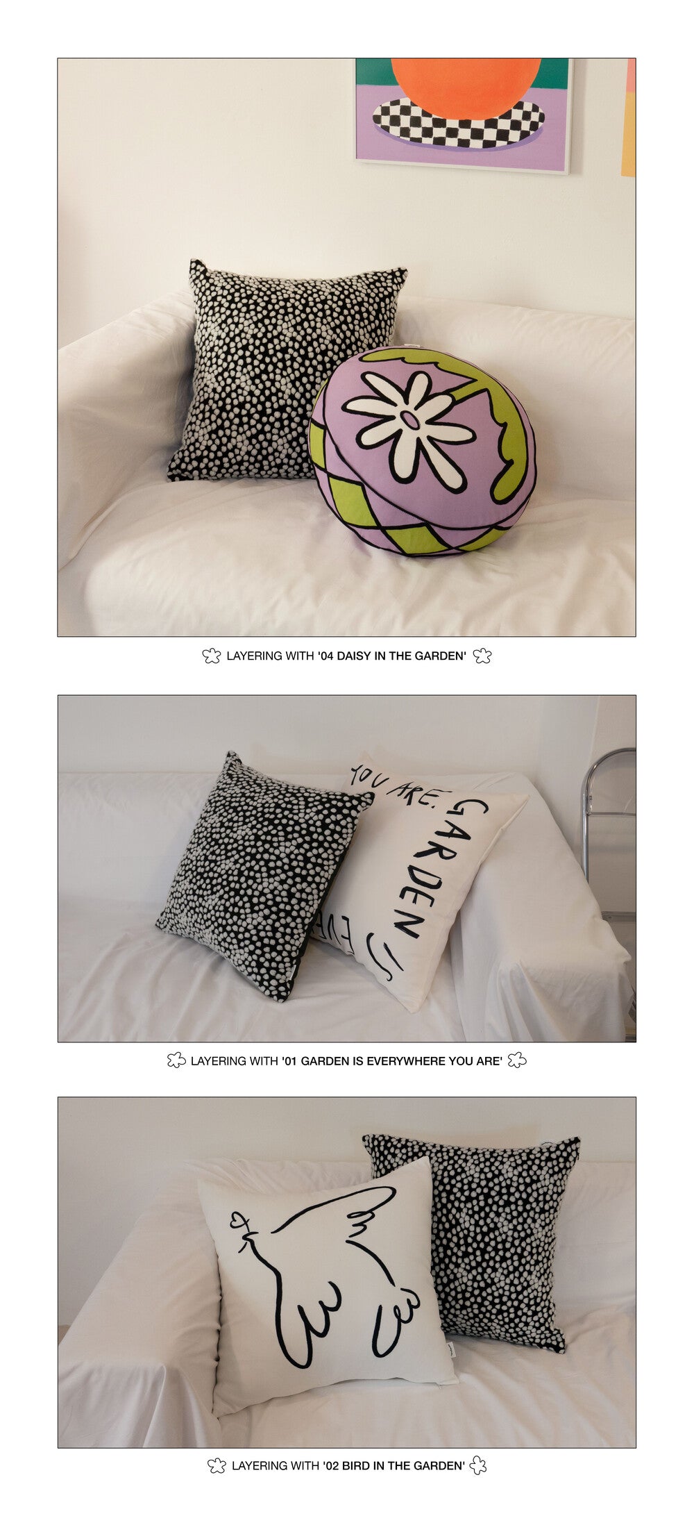 [Cushion #05] Gypsophila in the garden